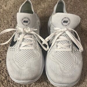 Nike Light Gray Knit Sneakers